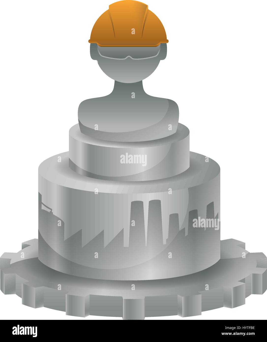 Construction worker profile icon vector illustration graphic design ...