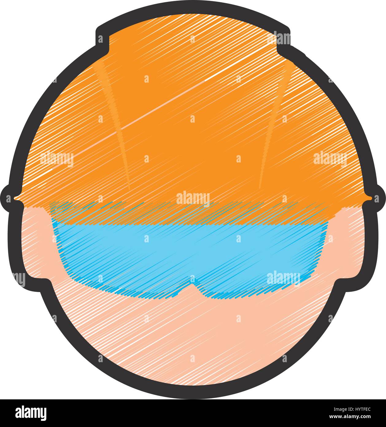 Construction worker profile icon vector illustration graphic design ...