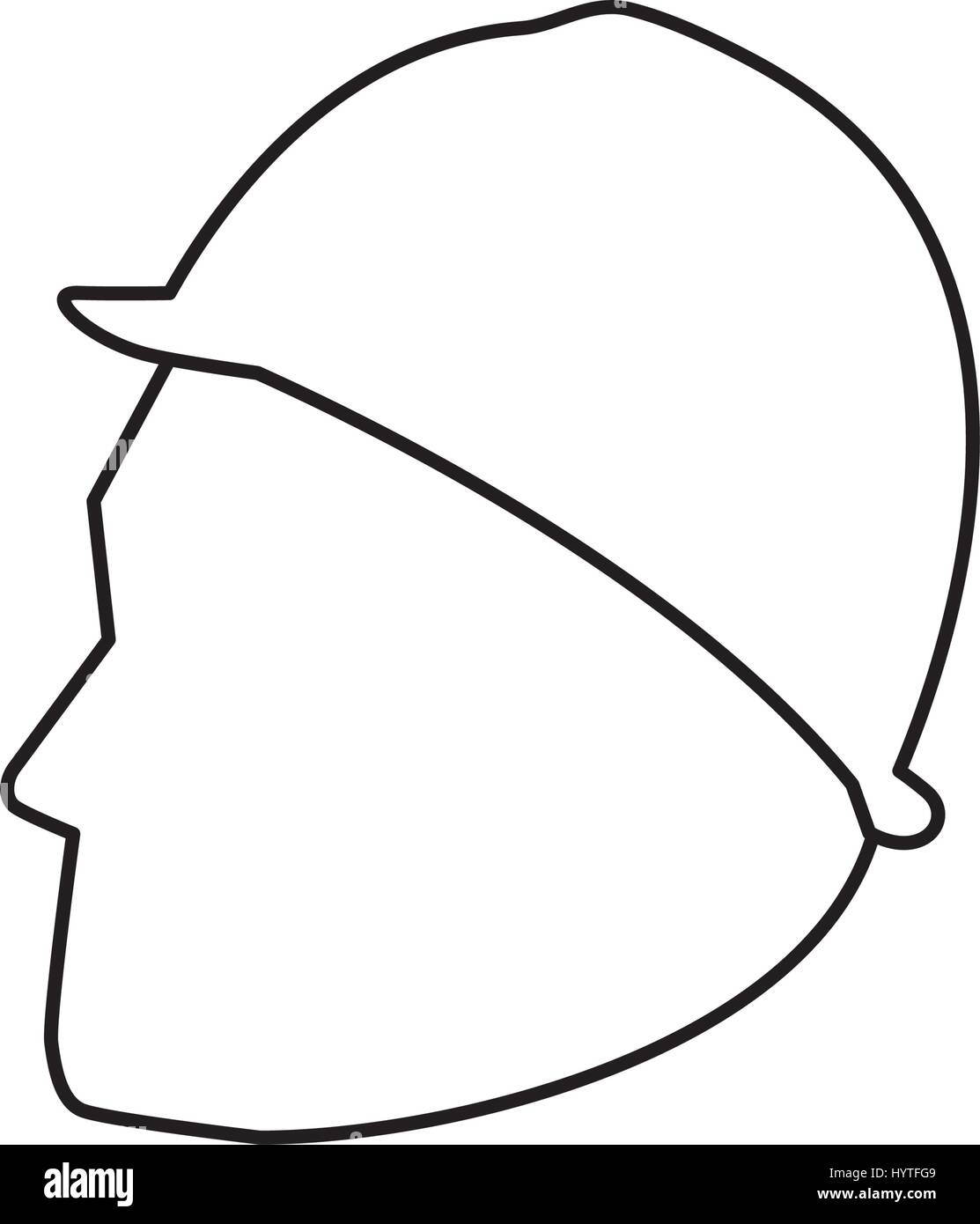 Construction worker profile icon vector illustration graphic design ...