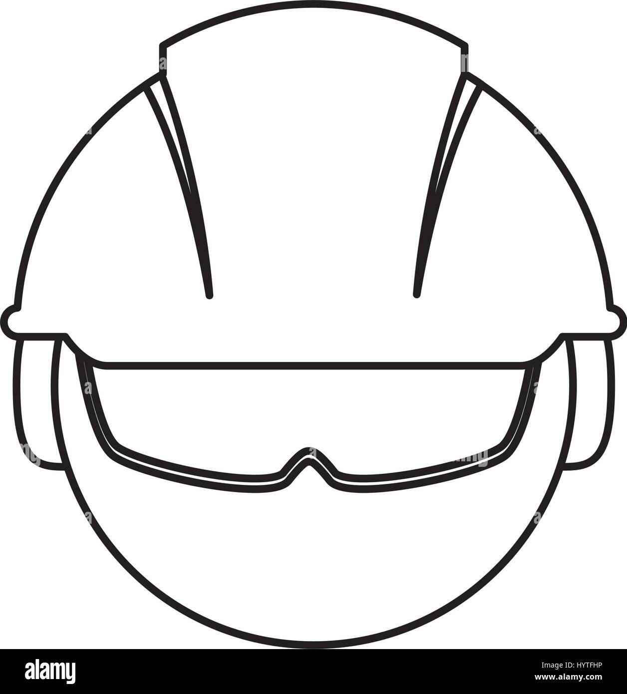 Construction worker profile icon vector illustration graphic design ...