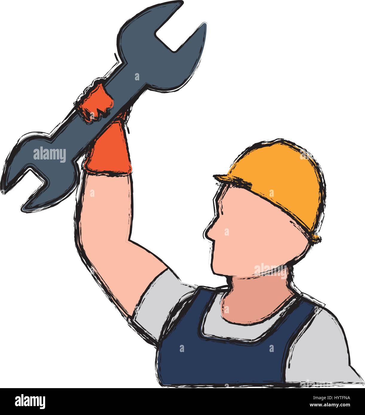 Construction worker profile icon vector illustration graphic design ...