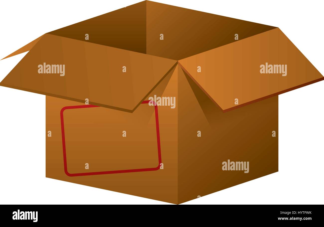 Box open isolated icon vector illustration graphic design Stock Vector ...