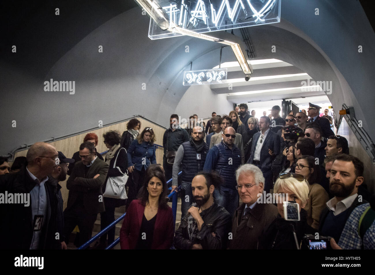 Subway stop in rome hi-res stock photography and images - Alamy