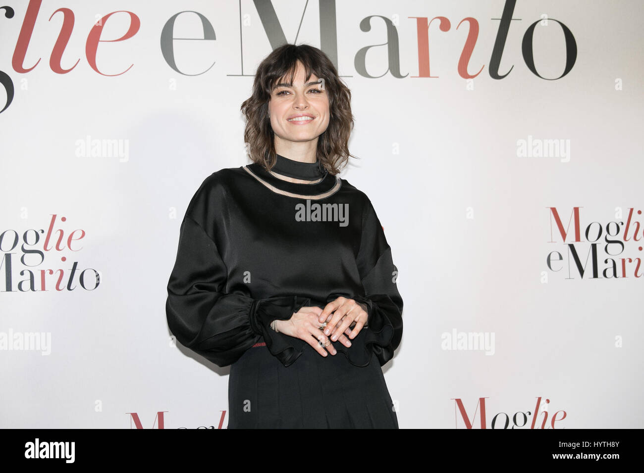 Rome, Italy. 06th Apr, 2017. Photocall of "moglie e marito" a movie by