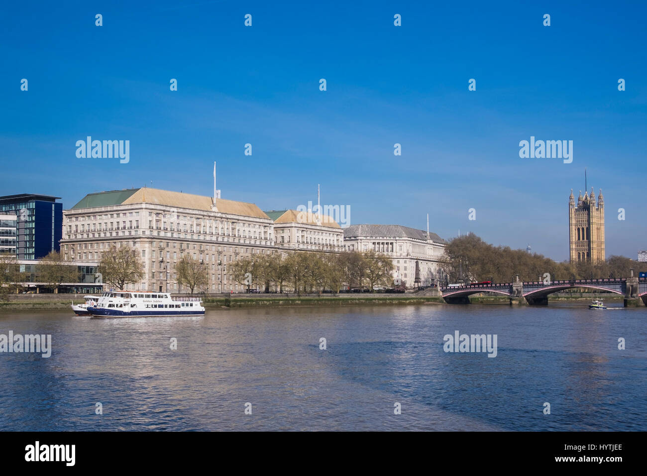 MI5 National Headquarters, Thames House, Millbank, London, England, U.K. Stock Photo