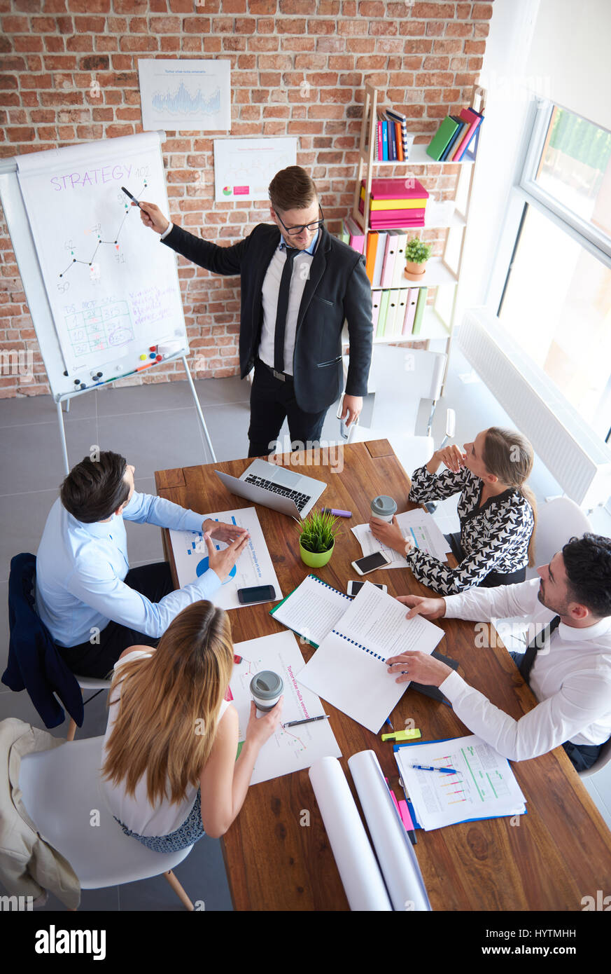 Business meeting modern on white hi-res stock photography and images ...