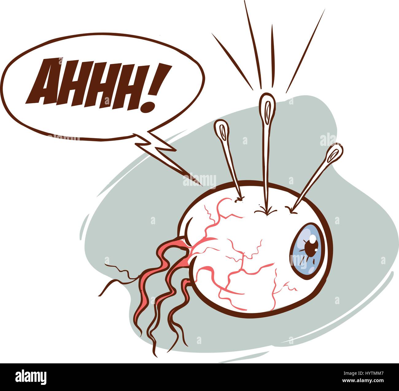 vector-illustration-stinging-in-the-eye-stock-vector-image-art-alamy