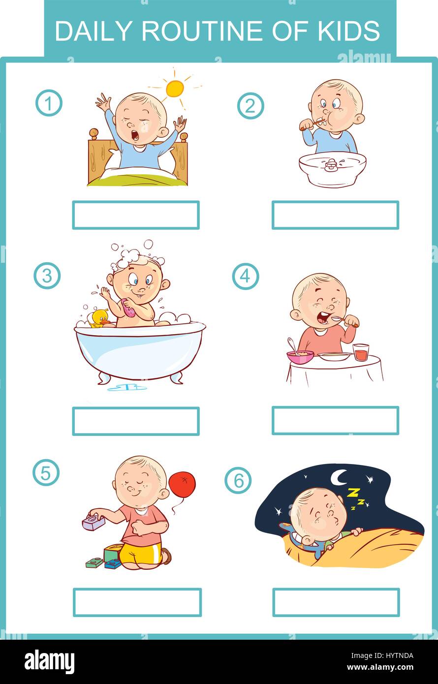 School morning exercise Stock Vector Images Alamy