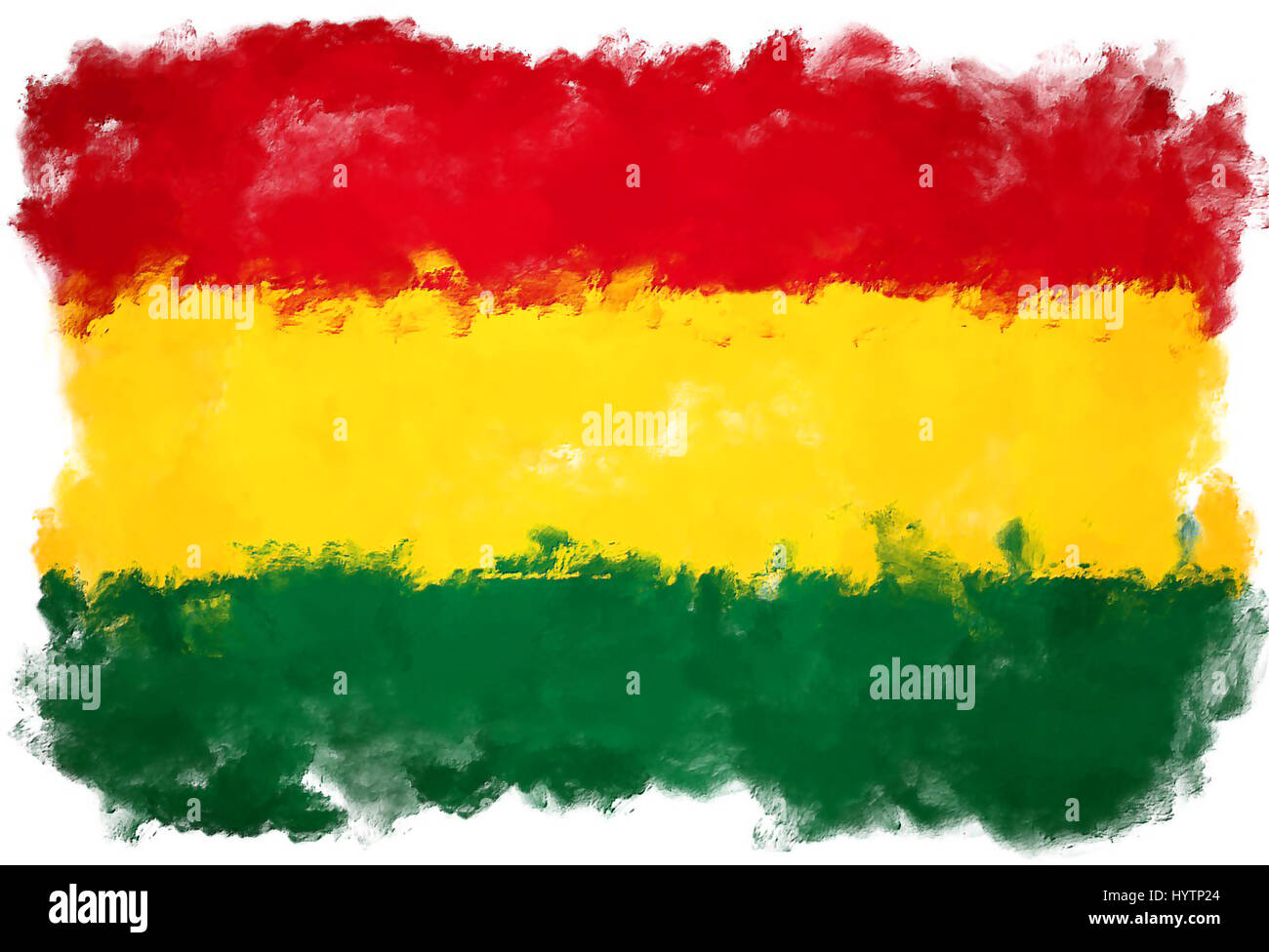 oil painting grunge effected illustration of BOLIVIA flag Stock Photo