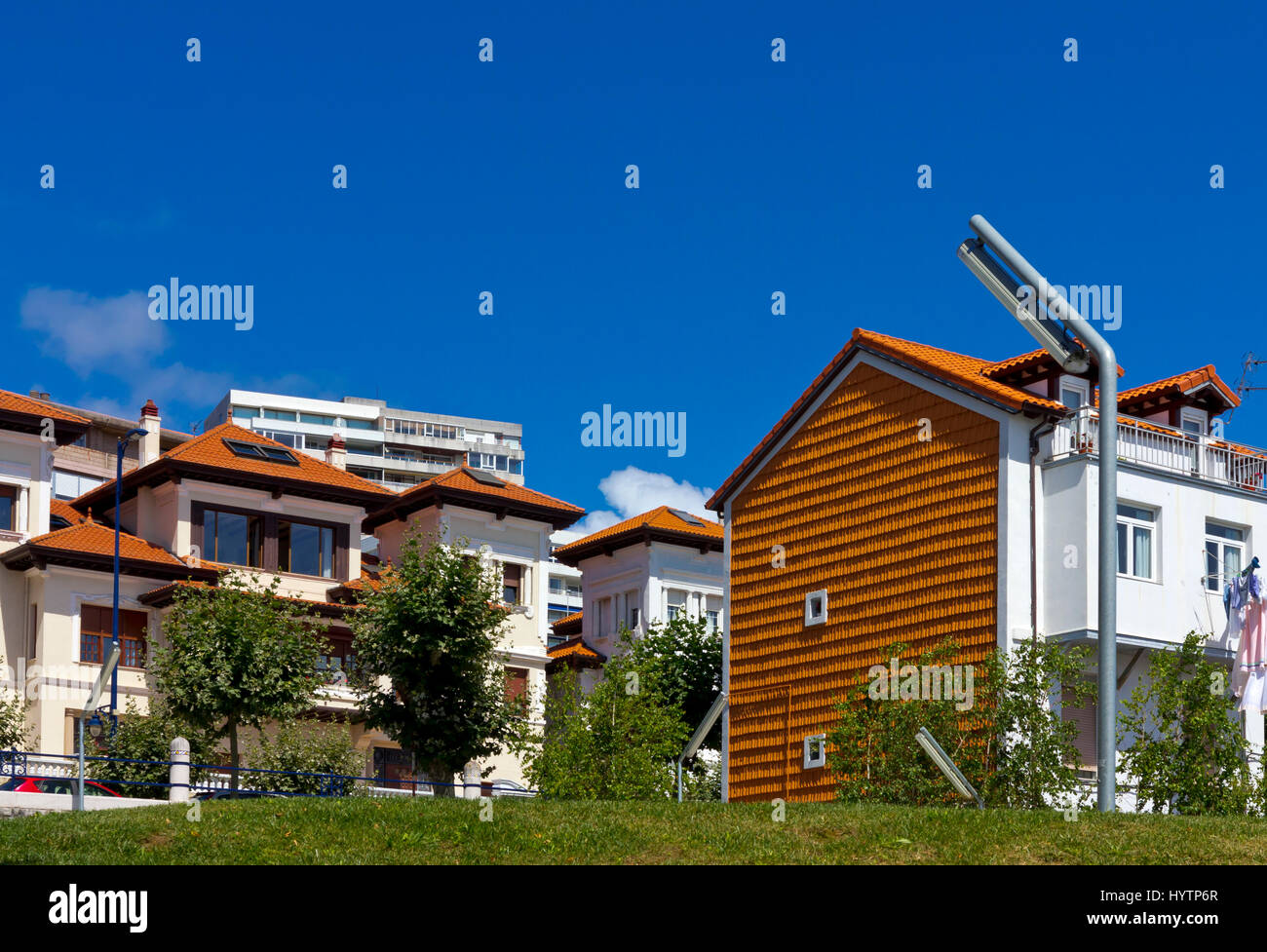 Modern houses in Santander Cantabria northern Spain Stock Photo