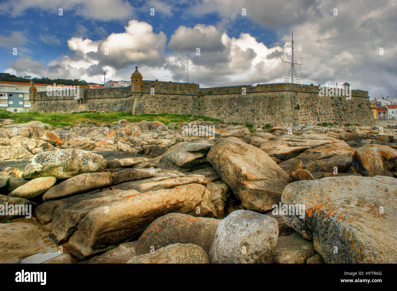 Lagarteira fortress in Vila Praia de Ancora, Portugal Stock Photo - Alamy