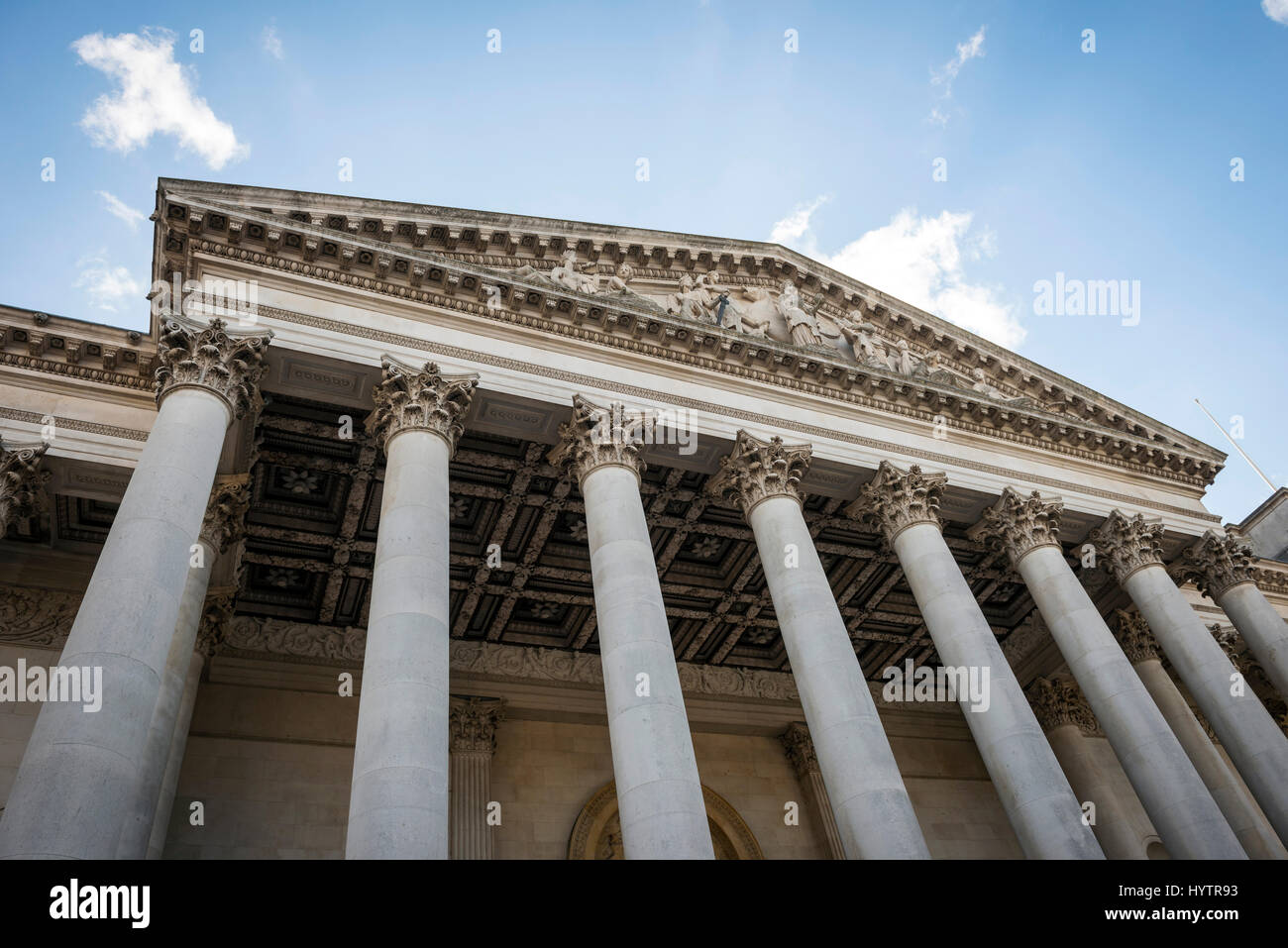 The main entrance to the Fitzwilliam Museum in Cambridge, England, UK Stock Photo