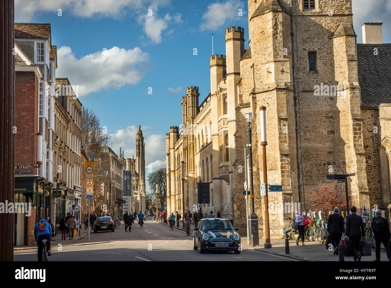University buildings on Trumpington Street in Cambridge, England, UK