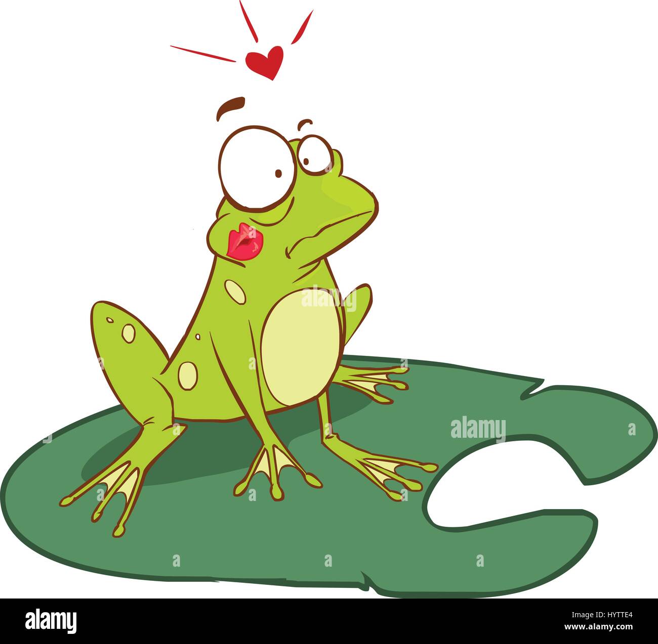 white background vector illustration of a frog illustration Stock Vector