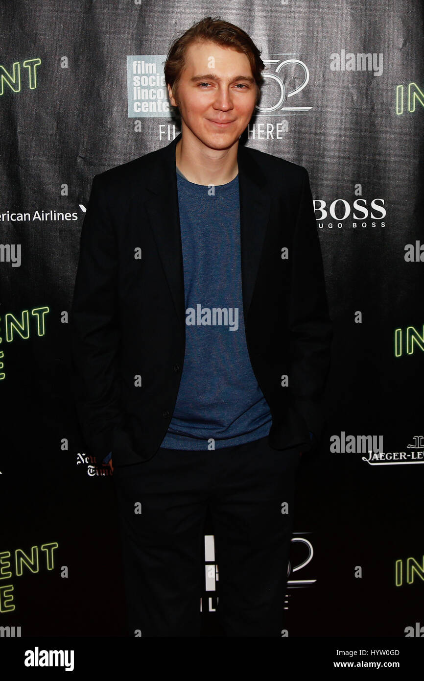 NEW YORK-OCT 4: Actor Paul Dano attends the 'Inherent Vice' Centerpiece Gala Presentation & World Premiere during the 52nd New York Film Festival at A Stock Photo