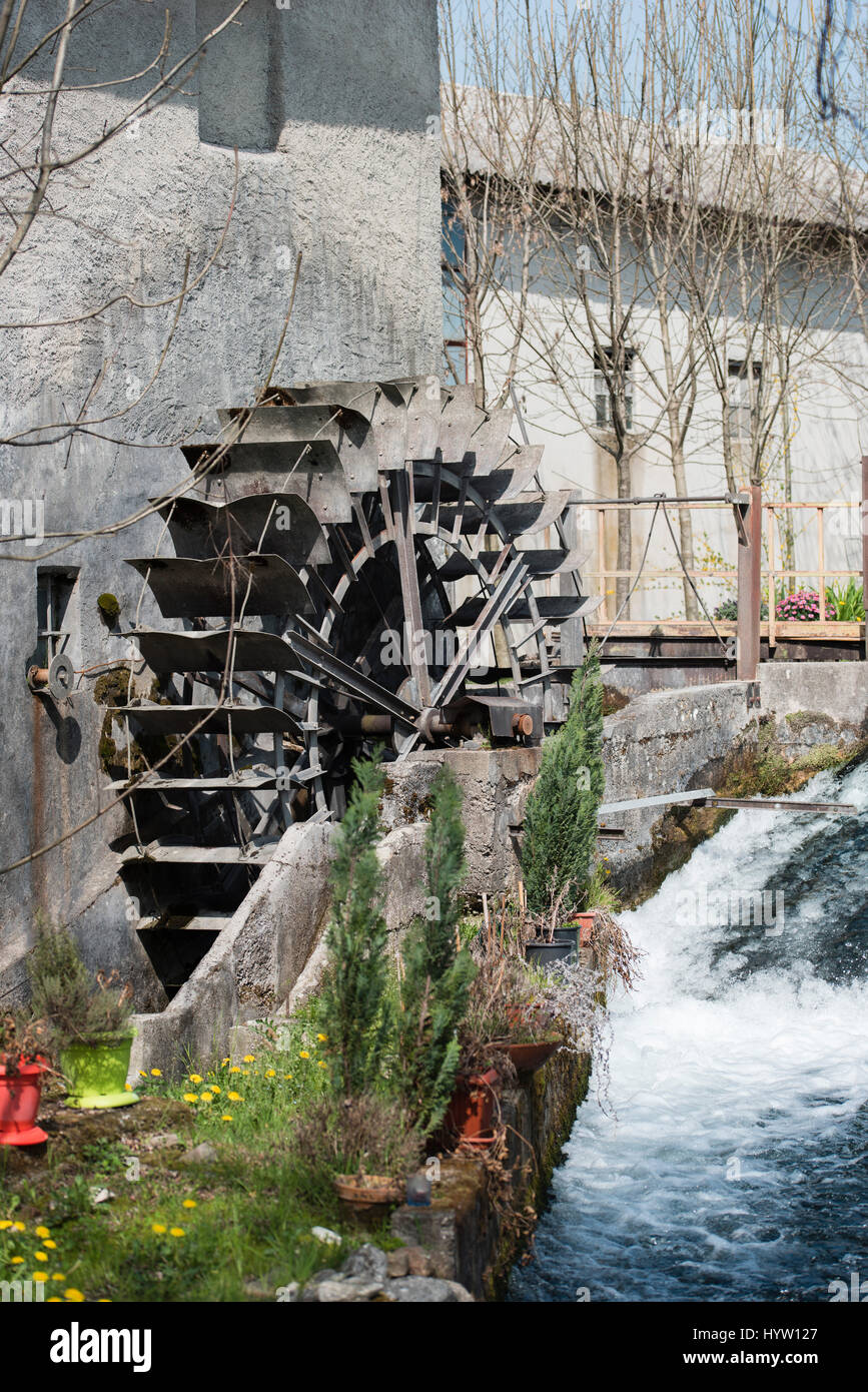 Water Industrial architecture. Mills Stock Photo - Alamy