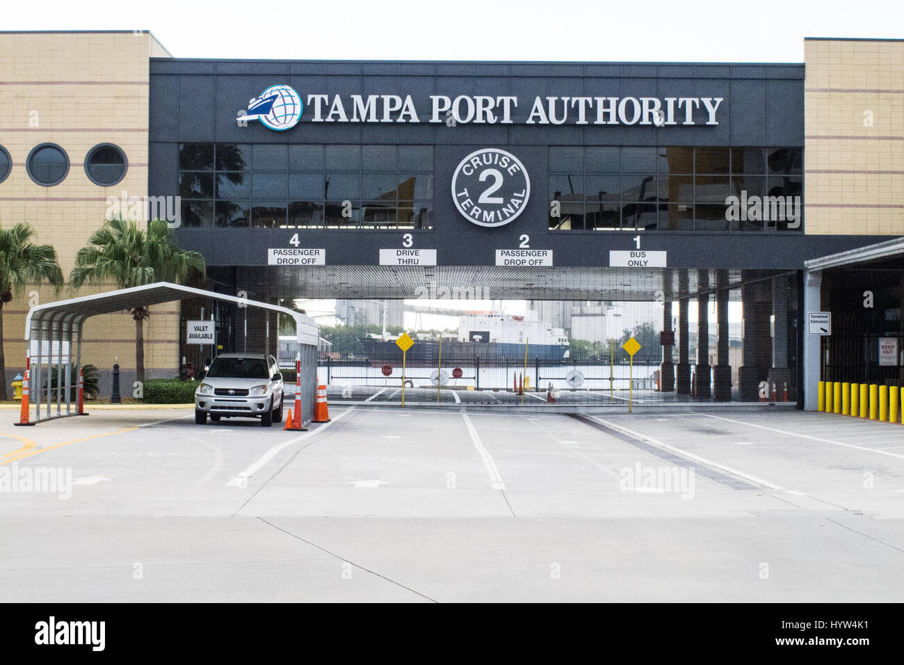 Entrance to the Tampa Port Authority, Florida, USA Stock Photo