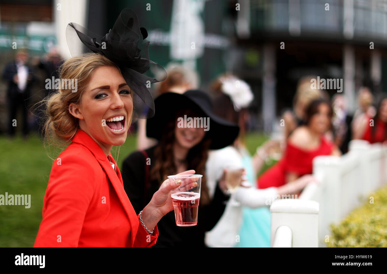 Aintree ladies day hats hi-res stock photography and images - Alamy