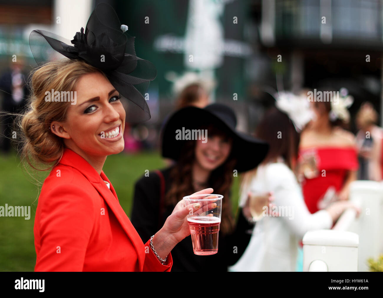 Aintree ladies day hats hi-res stock photography and images - Alamy