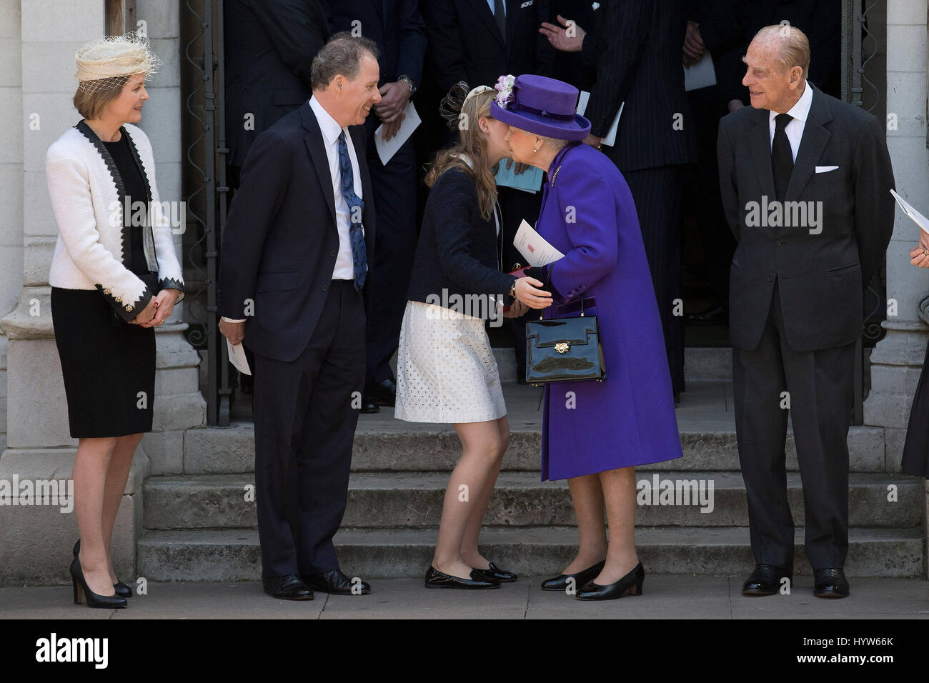 Queen Elizabeth II embraces Lady Margarita ArmstrongJones as her(04)