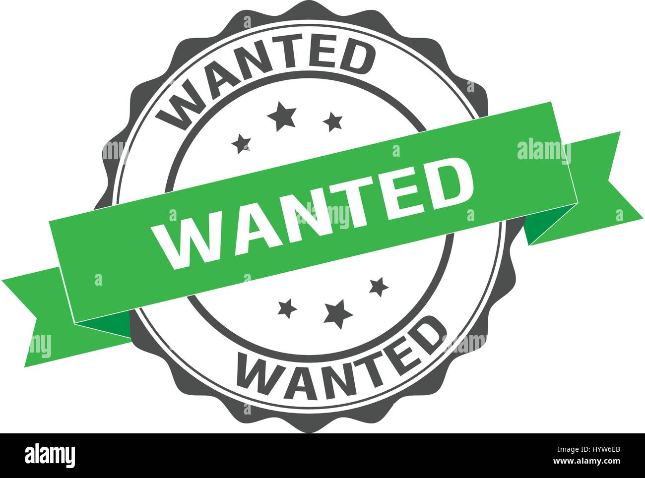 Wanted stamp illustration Stock Vector