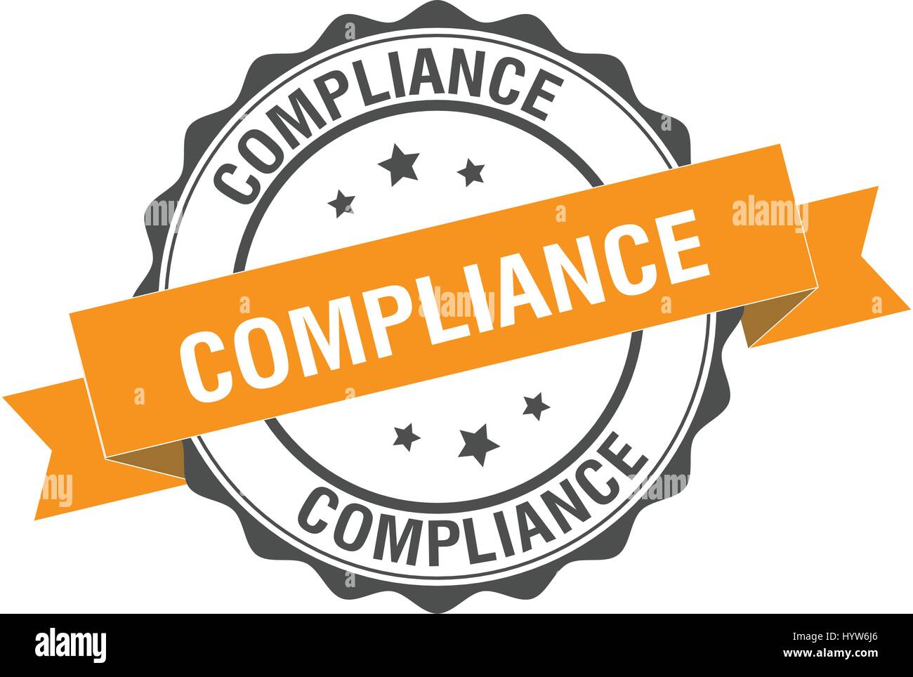 Compliance stamp illustration Stock Vector