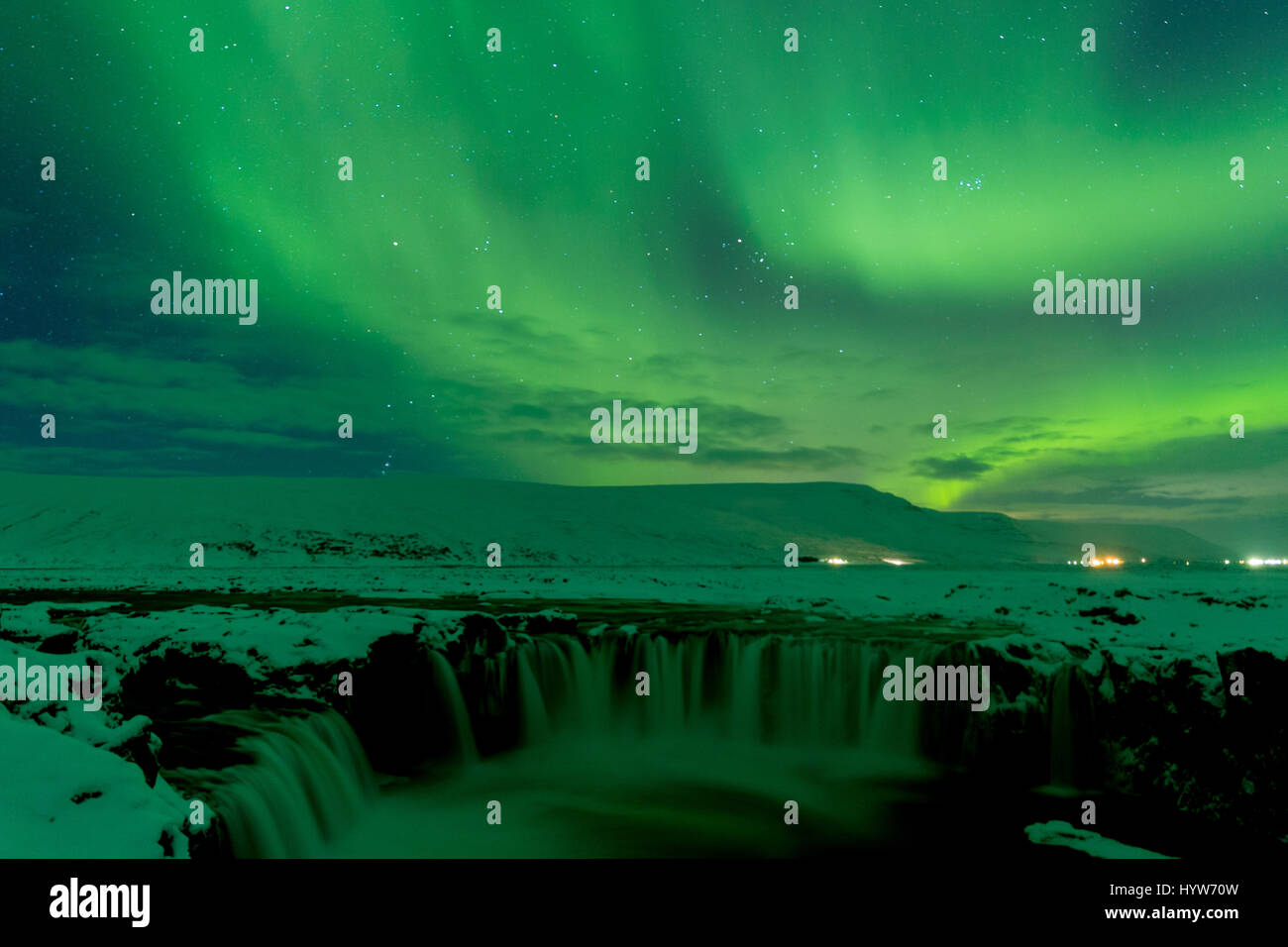 Aurora Borealis (Northern Lights) in Iceland Stock Photo - Alamy