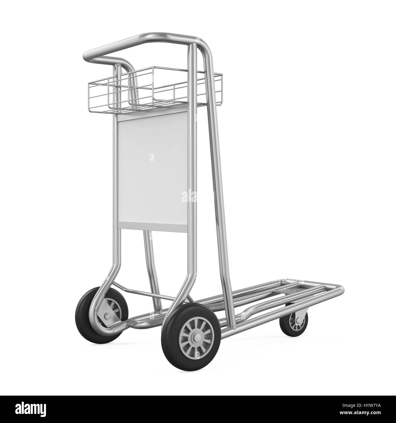 Airport Luggage Cart Isolated Stock Photo Alamy