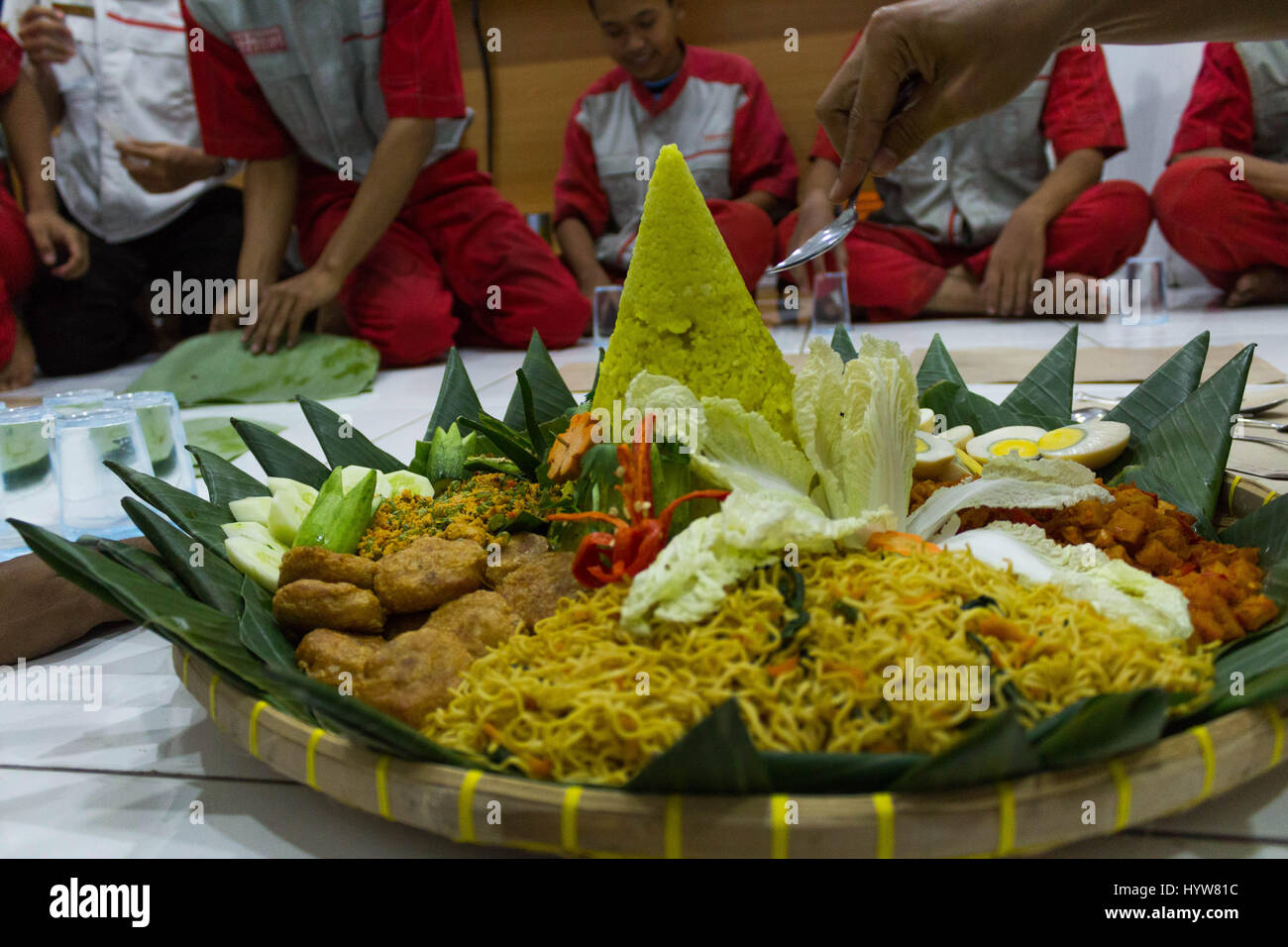 Indonesian Traditional Rice Cake Stock Photo