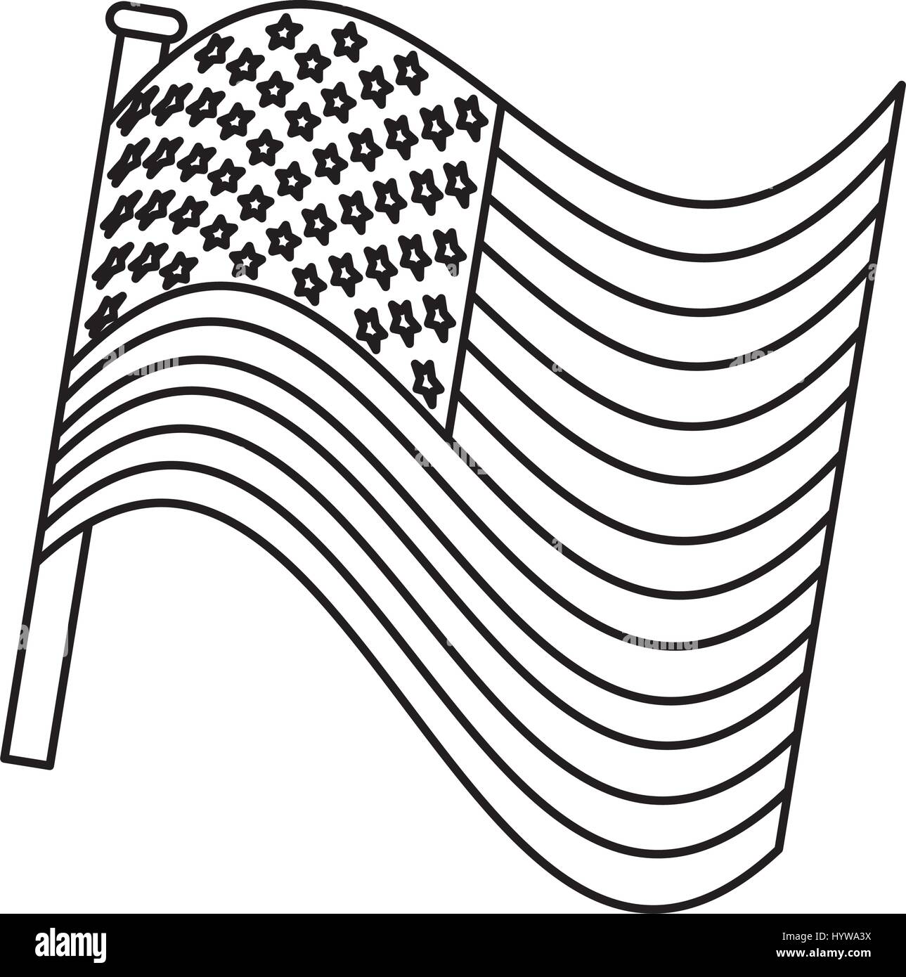united states of america flag vector illustration design Stock Vector ...