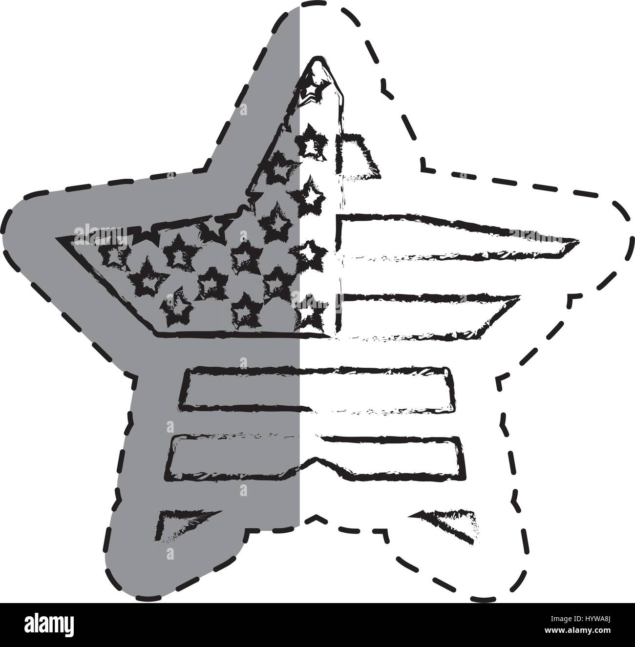 united states of america star vector illustration design Stock Vector ...