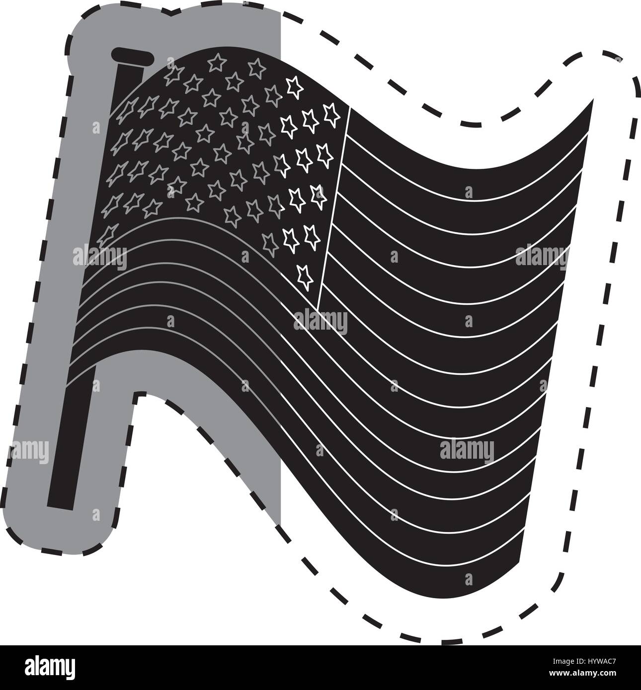 united states of america flag vector illustration design Stock Vector ...