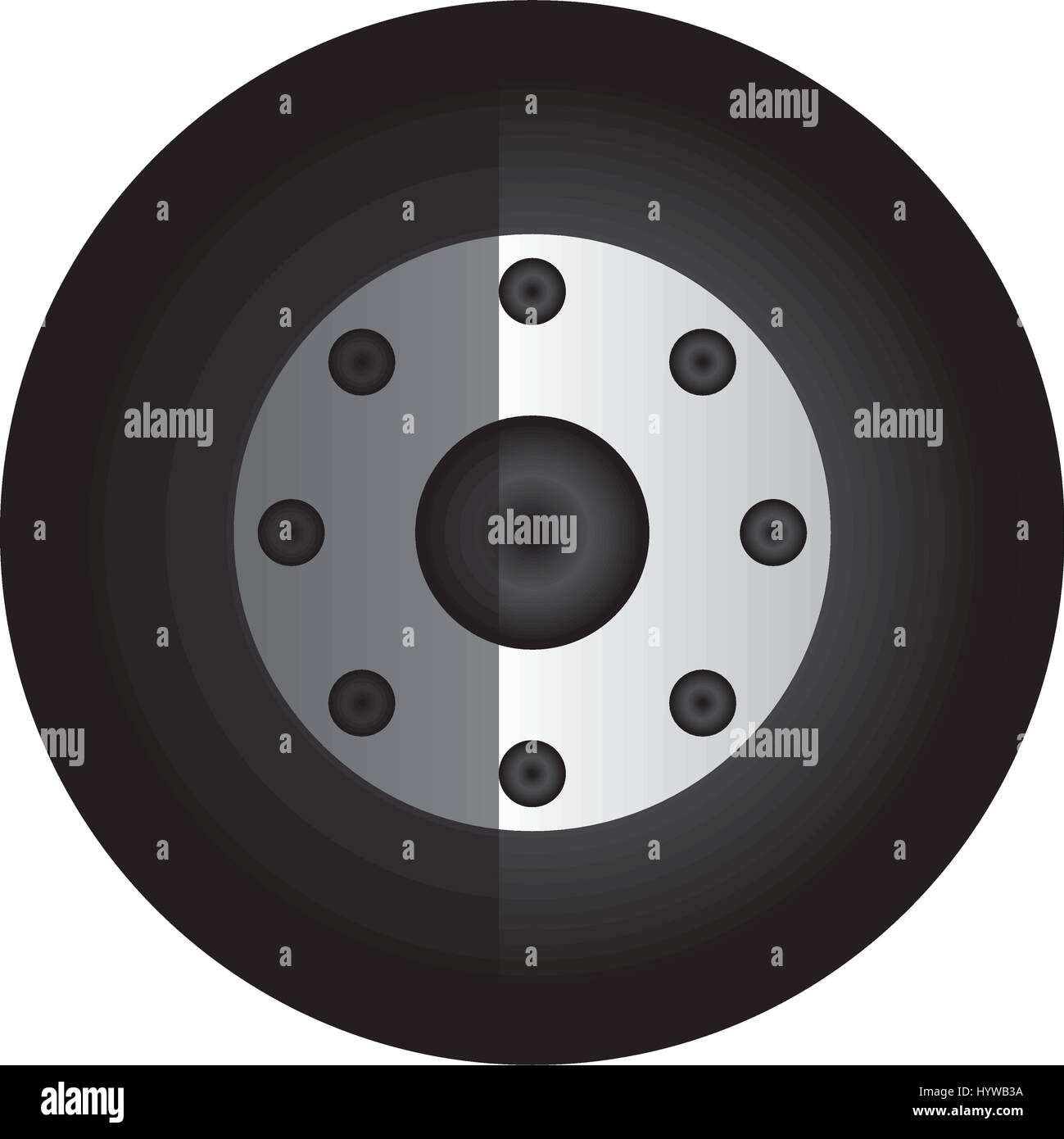 wheel car isolated icon vector illustration design Stock Vector Image ...