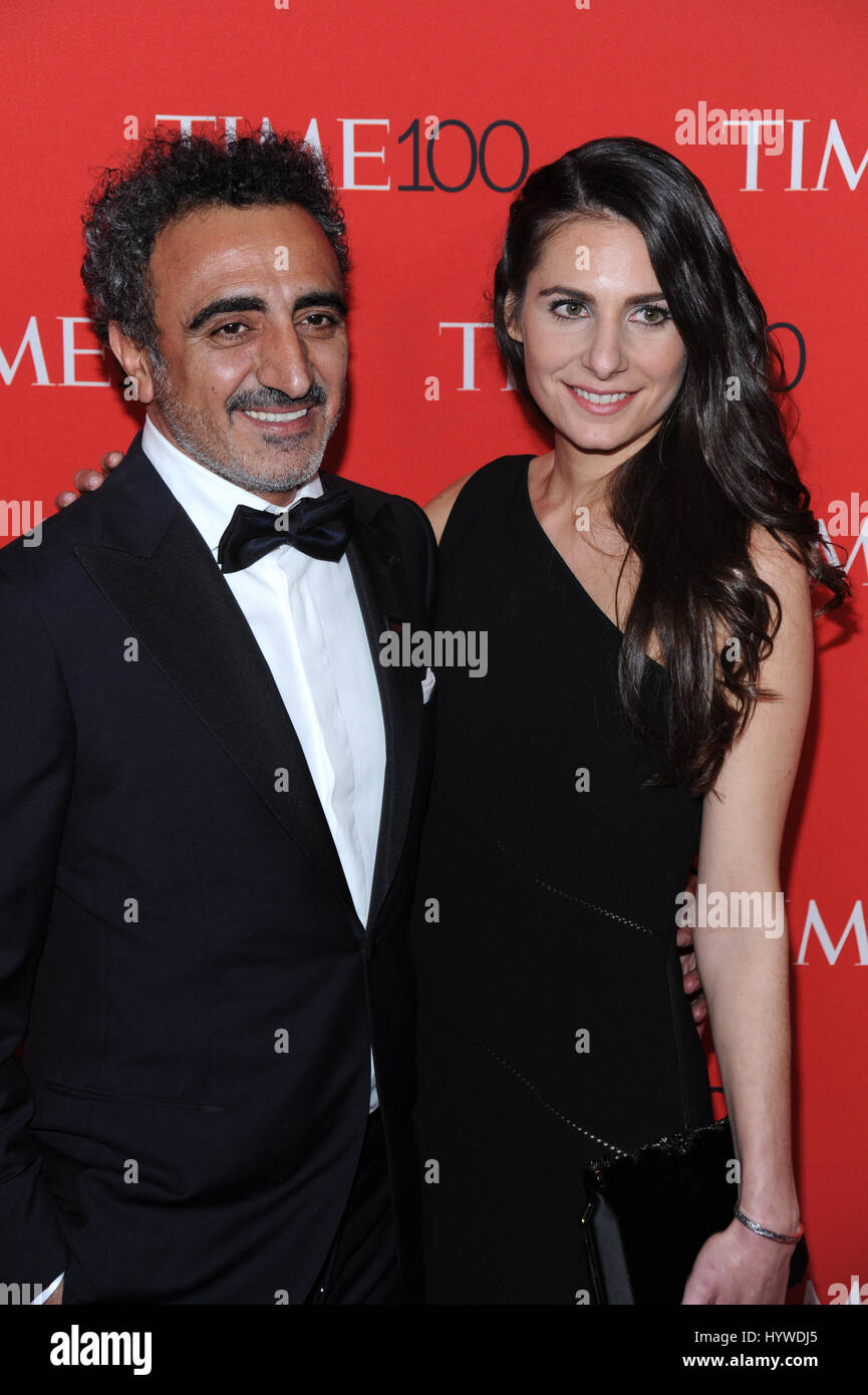 New York, NY, USA. 25th Apr, 2017. Hamdi Ulukaya and Louise
