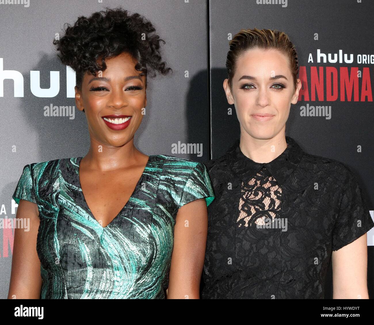 Los Angeles, CA, USA. 25th Apr, 2017. Samira Wiley, Lauren Morelli at