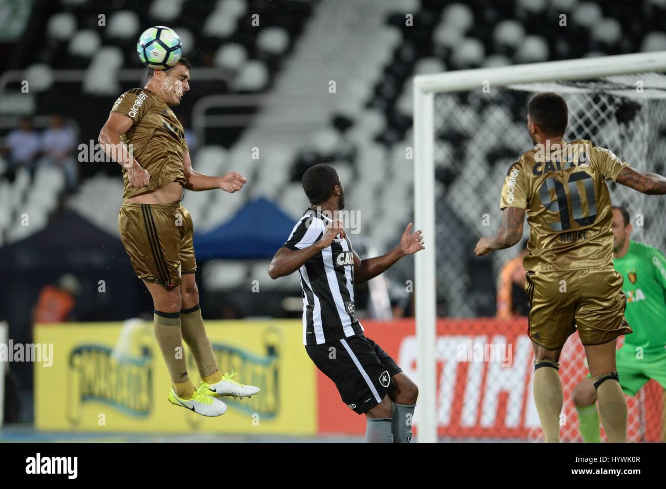 Rio De Janeiro, Brazil. 26th Apr, 2017. Diego Souza for Botafogo (RJ) x
