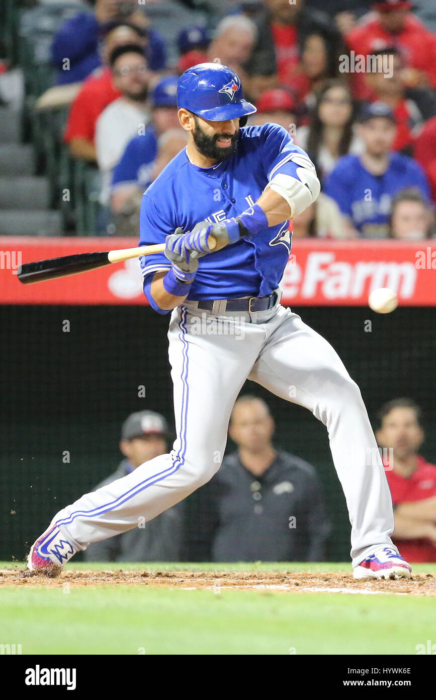 April 24, 2017: Toronto Blue Jays right fielder Jose Bautista #19 bats ...