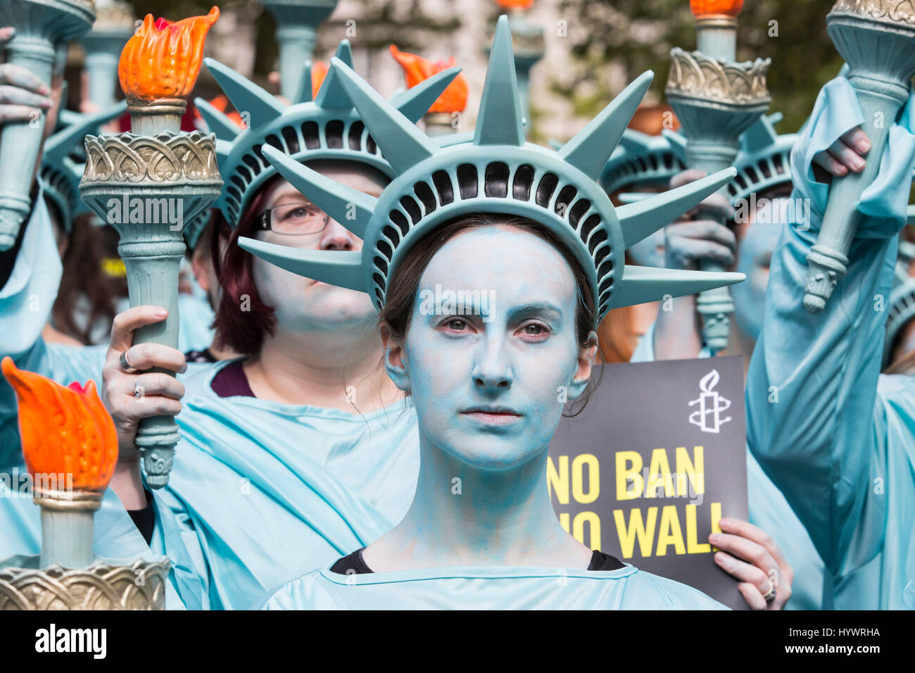 Liberty amnesty international protest hires stock photography and