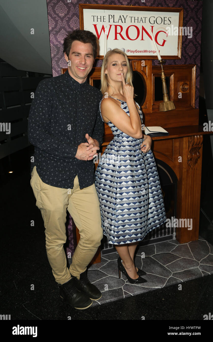 Sydney, Australia. 6 April 2017. Jimmy Giggle (James Rees) and Jaime ...
