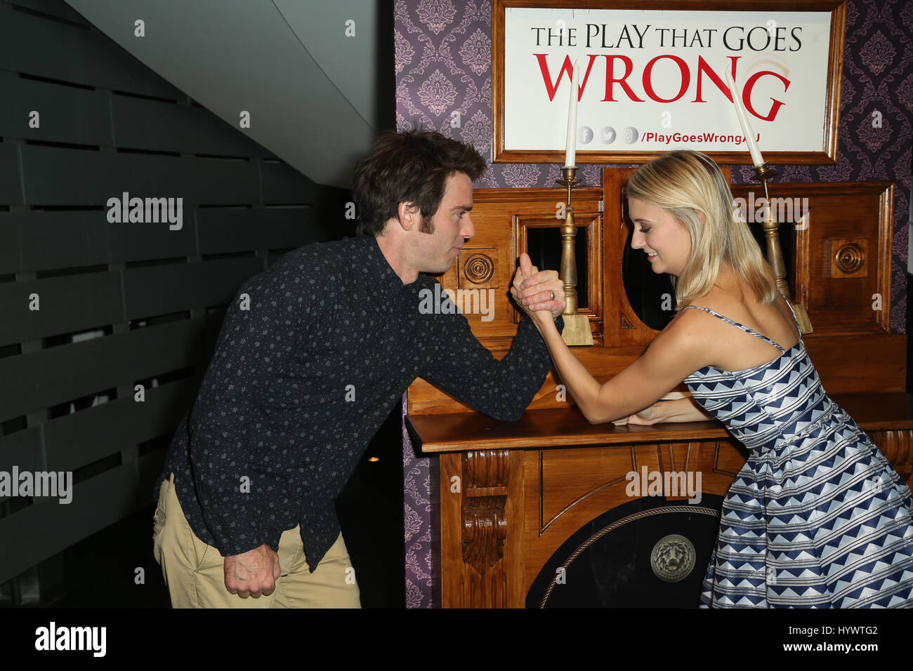 Sydney, Australia. 6 April 2017. Jimmy Giggle (James Rees) and Jaime ...