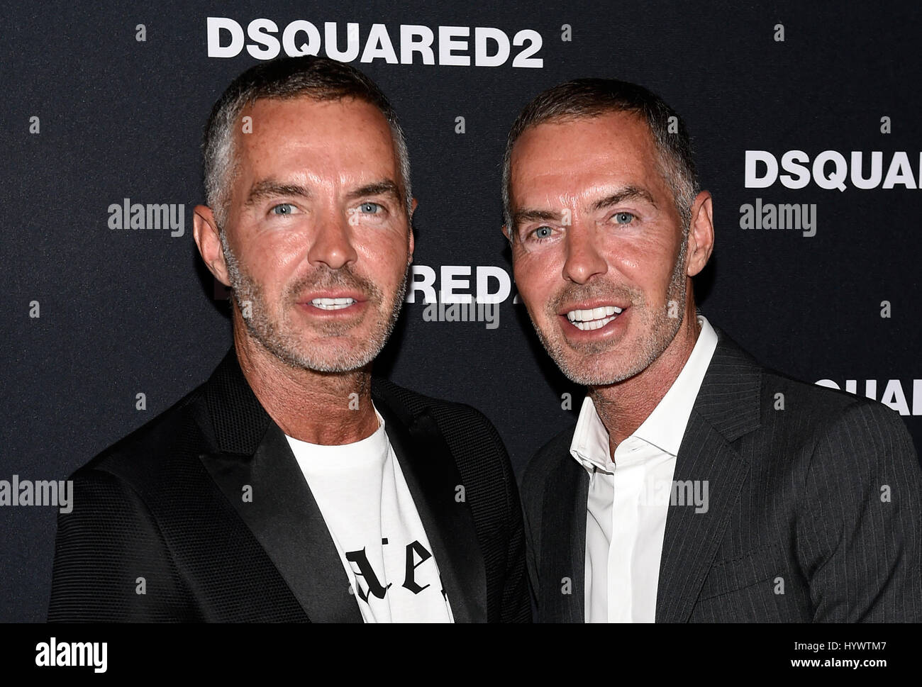 Fashion designers dan caten and dean caten of dsquared2 hi-res stock  photography and images - Alamy