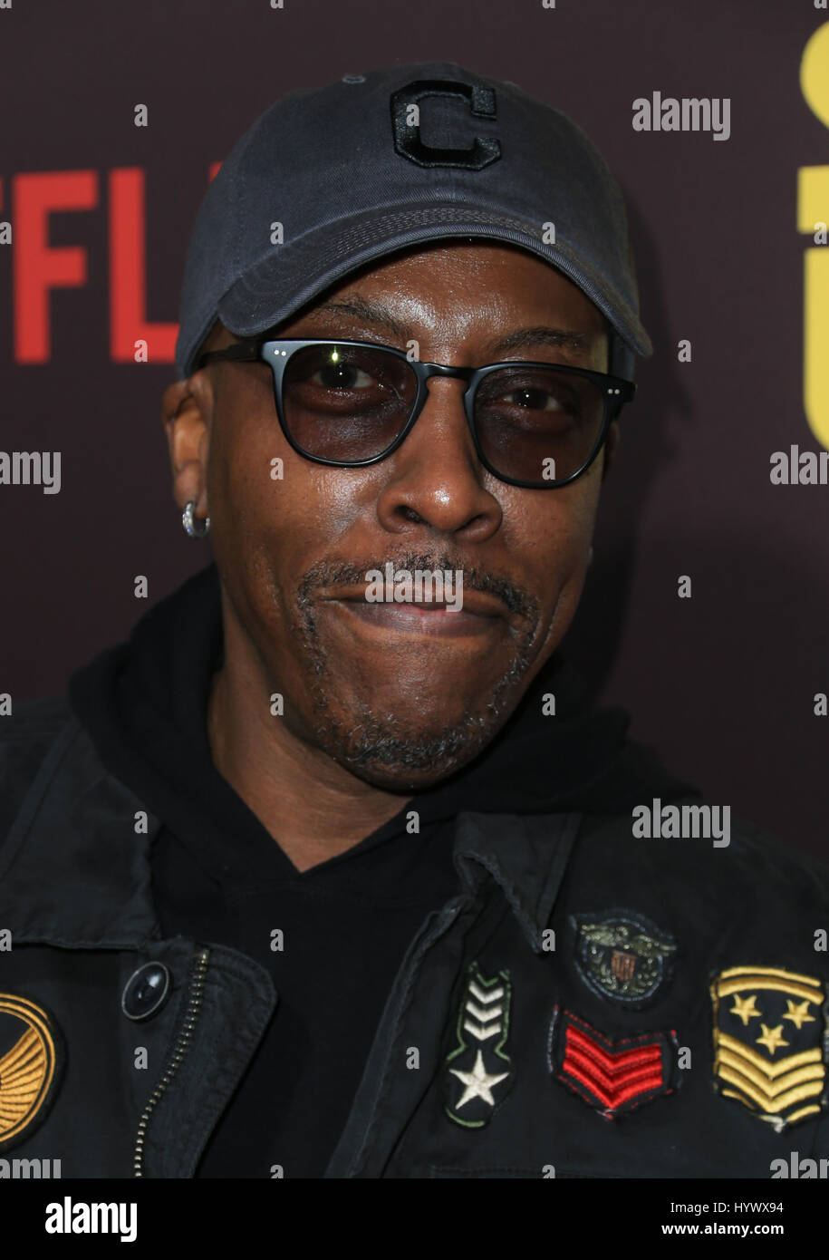 Hollywood, USA. 06th Apr, 2017. Arsenio Hall, at Premiere of Netflix's 'Sandy Wexler at The ArcLight Cinemas Cinerama Dome in California on April 06, 2017. Credit: Fs/Media Punch/Alamy Live News Stock Photo