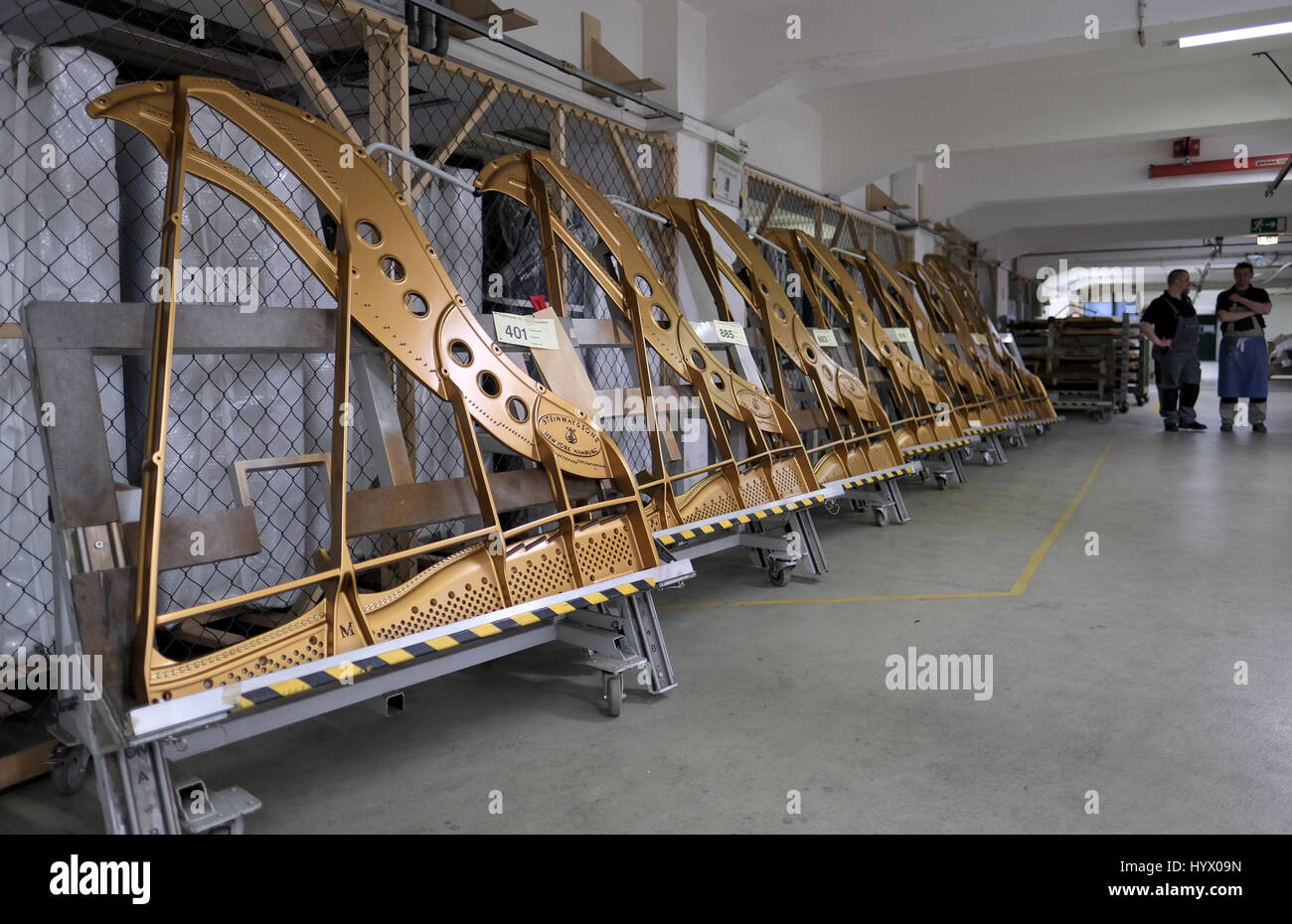 Technicians Of The Company Steinway Sons Hamburg Observe The Stock Photo Alamy