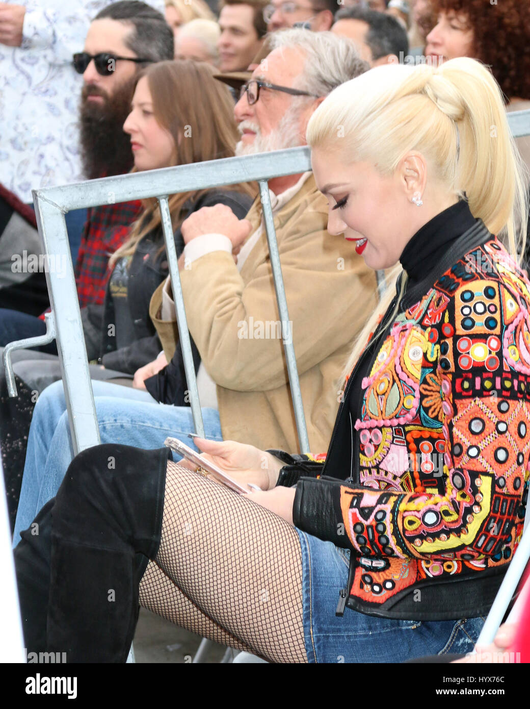 Los Angeles, CA, USA. 10th Feb, 2017. LOS ANGELES - FEB 10: Gwen Stefani at the Adam Levine Hollywood Walk of Fame Star Ceremony at Musicians Institute on February 10, 2017 in Los Angeles, CA Credit: Kathy Hutchins/via ZUMA Wire/ZUMA Wire/Alamy Live News Stock Photo