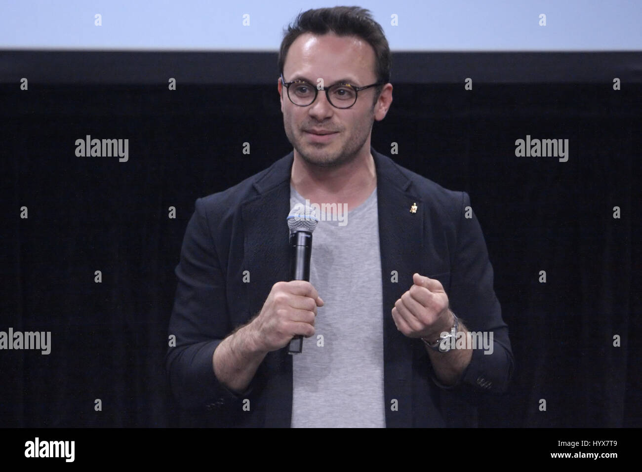 College Park, MD, USA. 7th Apr, 2017. Oculus co founder and CEO Brendan