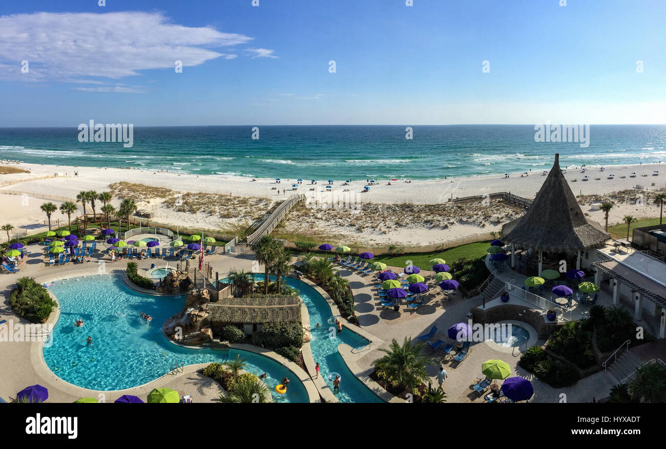 Swimming pool area of the Holiday Inn Resort, Pensacola Beach, Florida