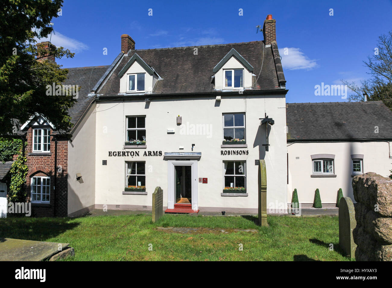 The Egerton Arms public house or pub at Newbold Astbury Cheshire