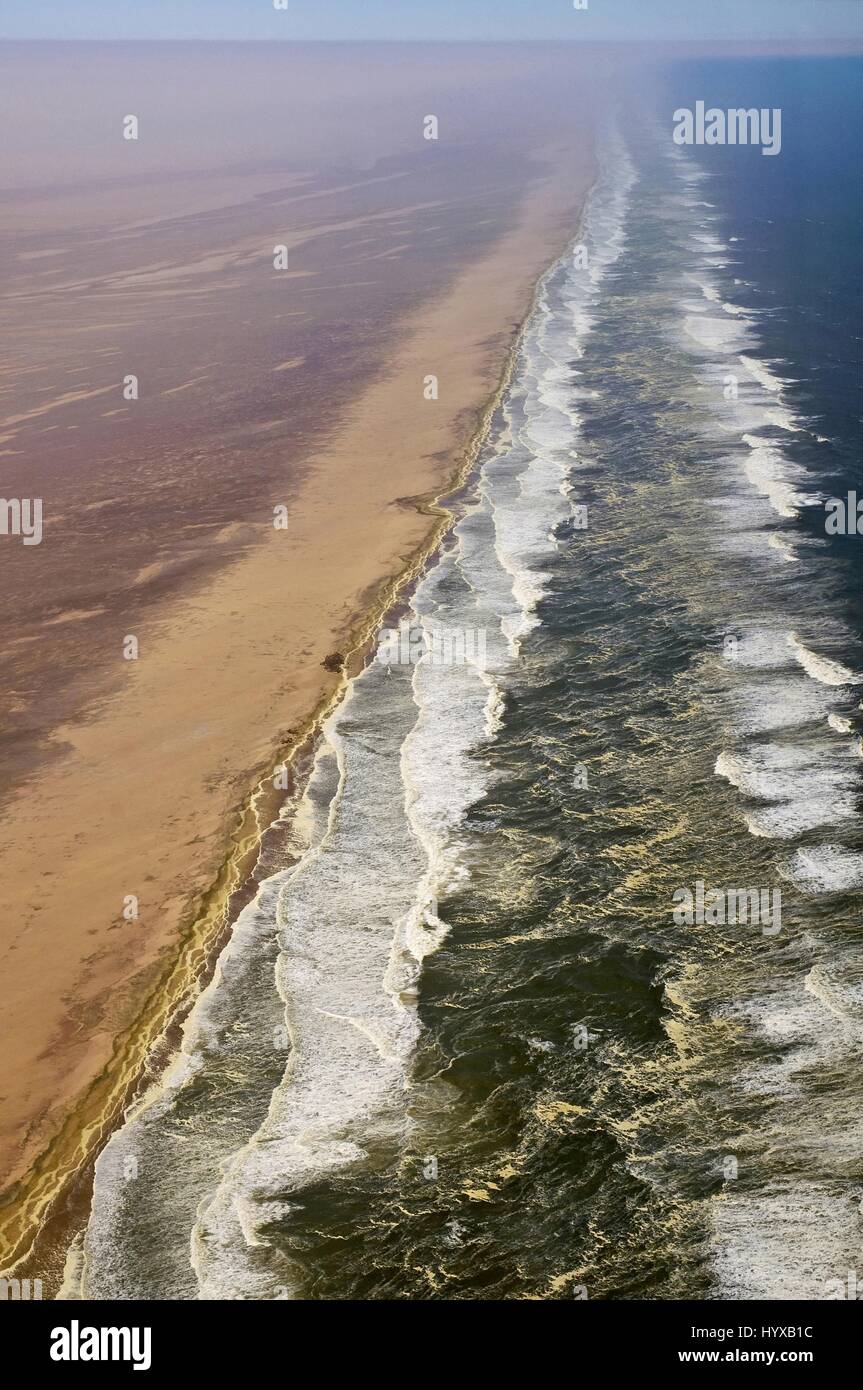 Aerial view, Namibia Skeleton Coast Stock Photo