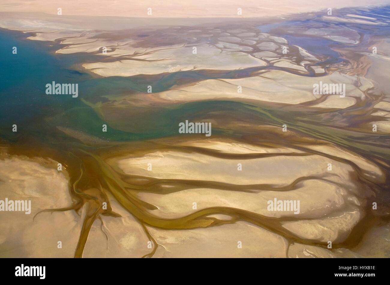 Aerial view, Namibia Skeleton Coast Stock Photo