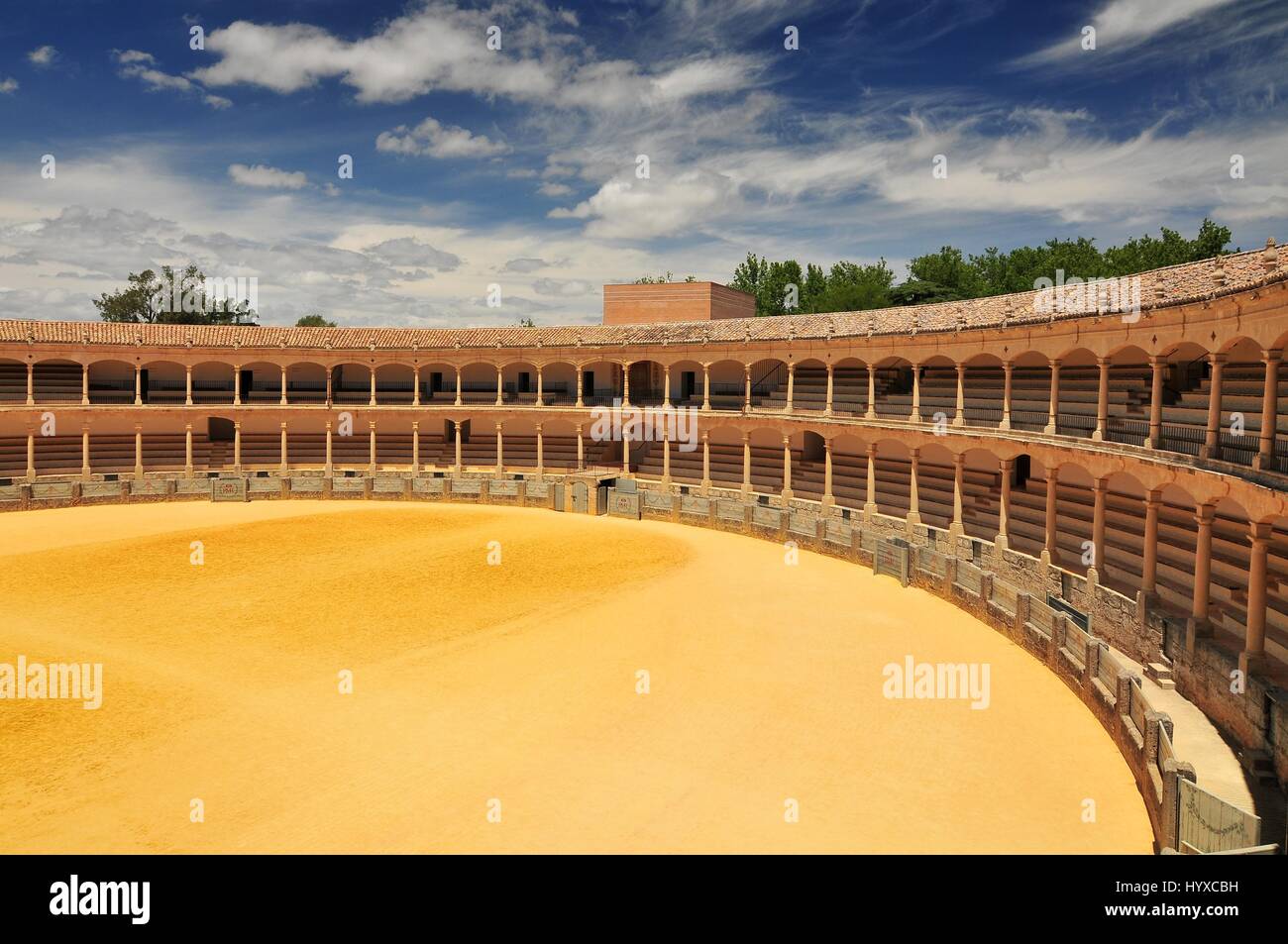 The 18thC Plaza de Toros (Bullring), Ronda, Andalucia, Spain Stock Photo